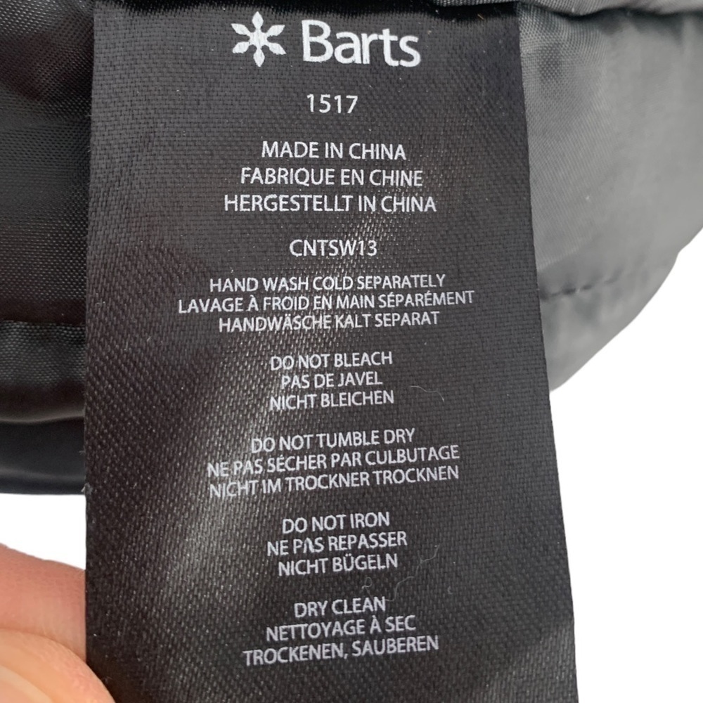 Barts Wool Cable Knit Faux Fur Trim Grey Bomber Hat Adjustable Pom Pom O/S - Picture 12 of 13